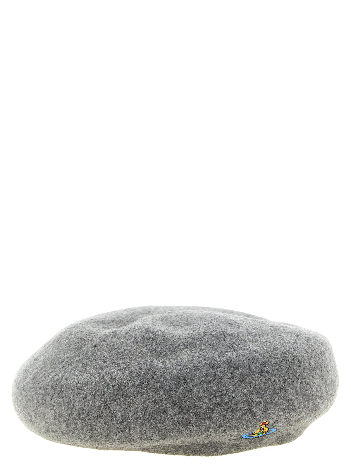 Vivienne Westwood Grauer Wollhut im Flatcap-Stil