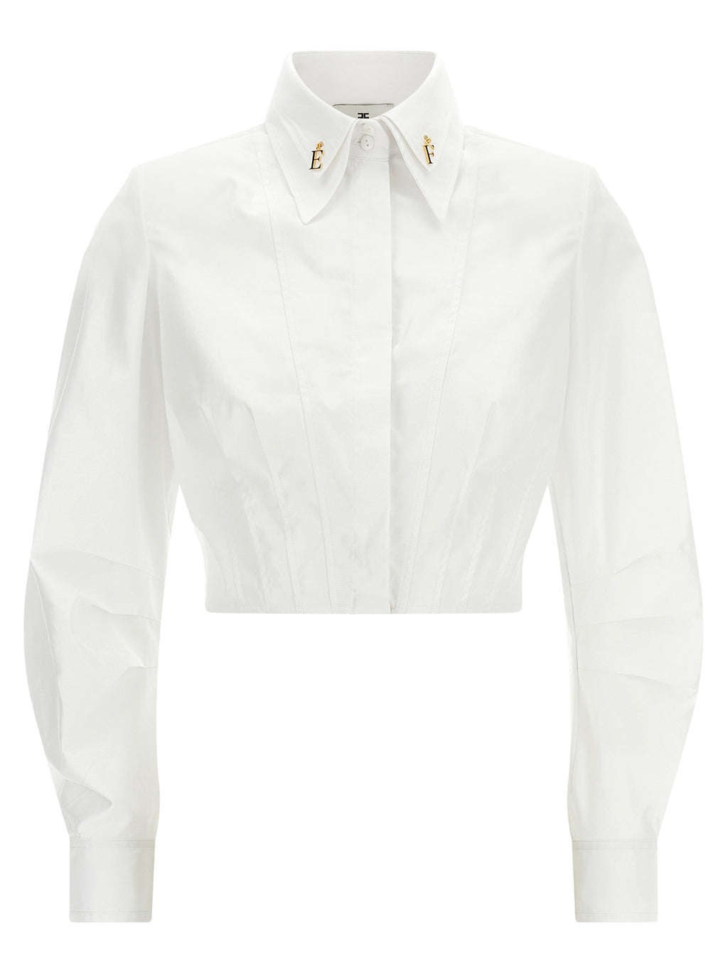 Elisabetta Franchi Weiße Baumwollbluse