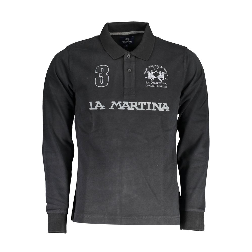 La Martina Grauer Pullover aus Wolle