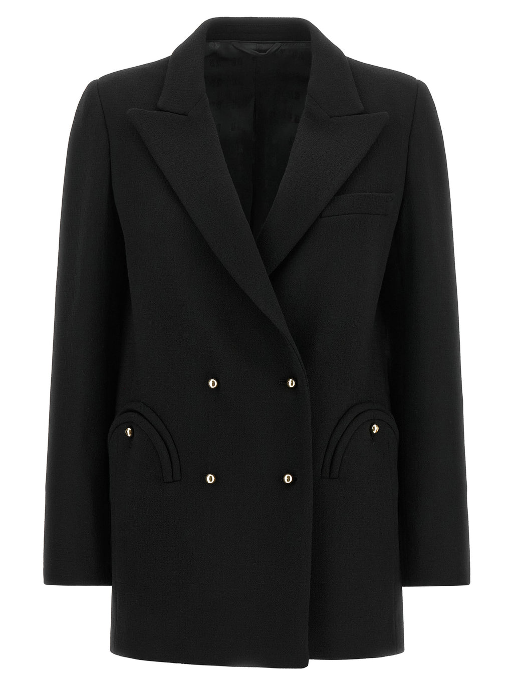Blazé Milano Schwarzer Blazer aus reiner Schurwolle