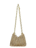 Paco Rabanne Gold Messing Schultertasche