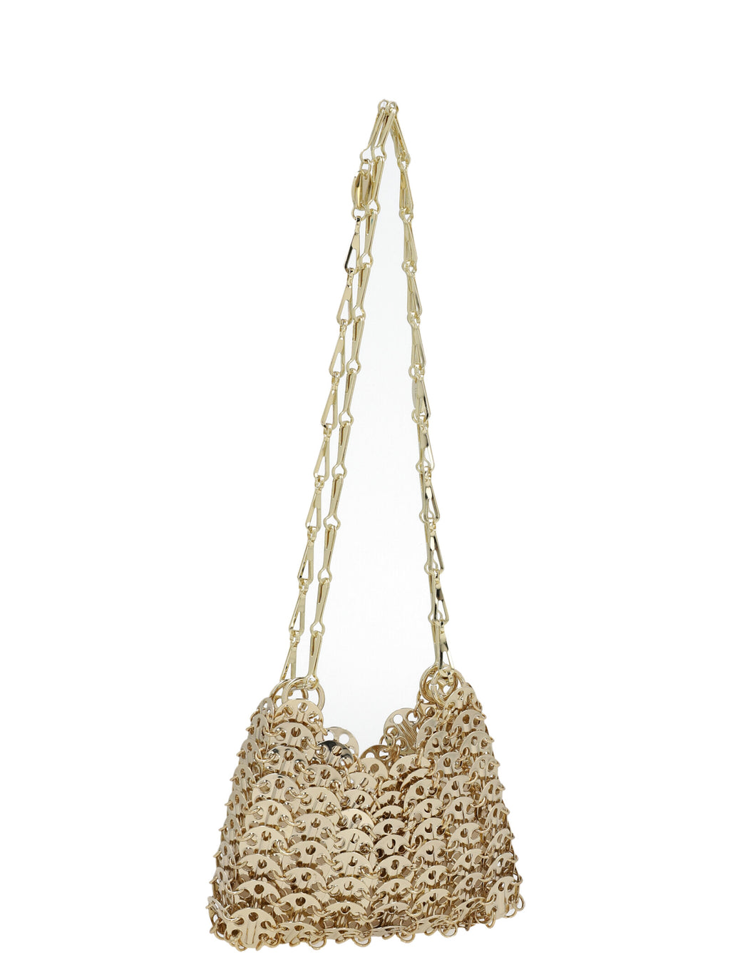 Paco Rabanne Gold Messing Schultertasche