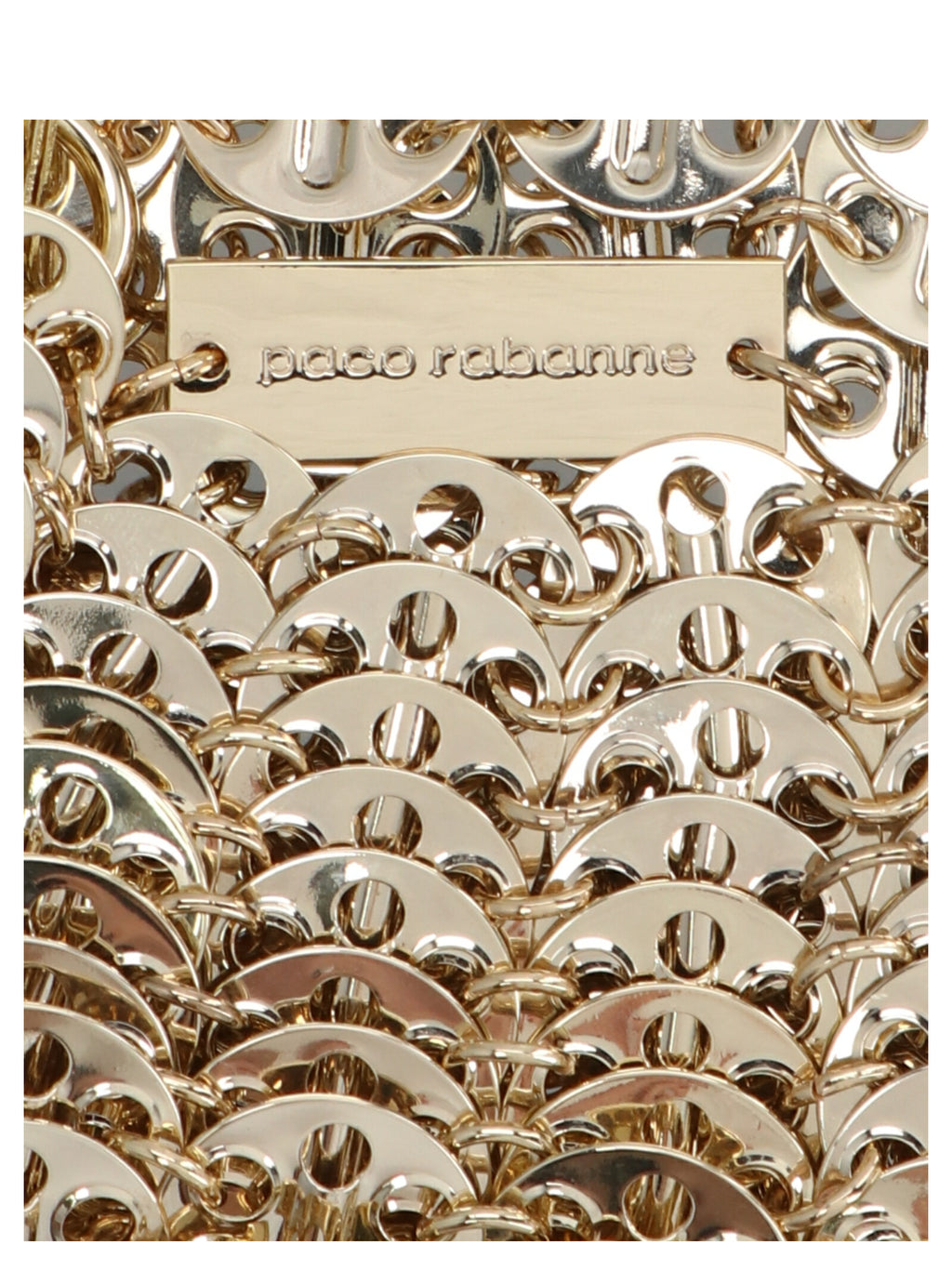 Paco Rabanne Gold Messing Schultertasche