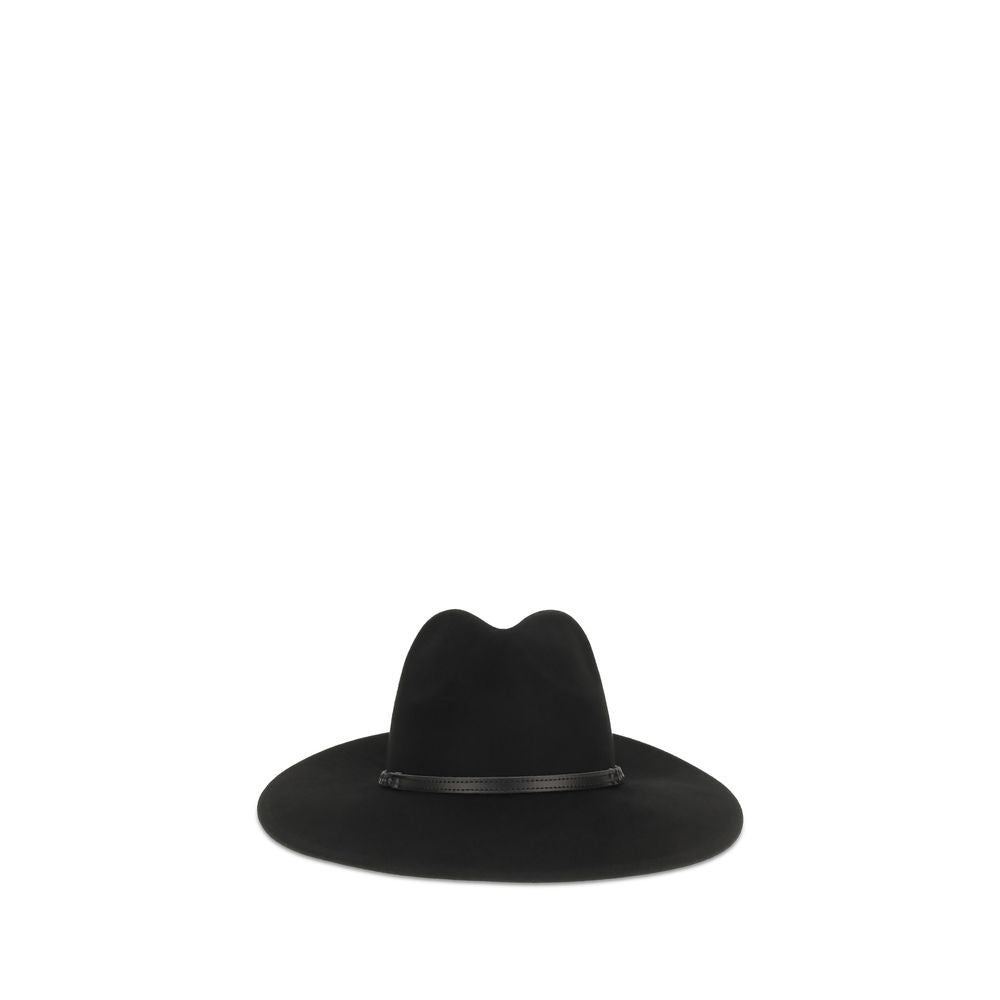 Barbour Schwarzer Oves Aries Fedora aus Wolle