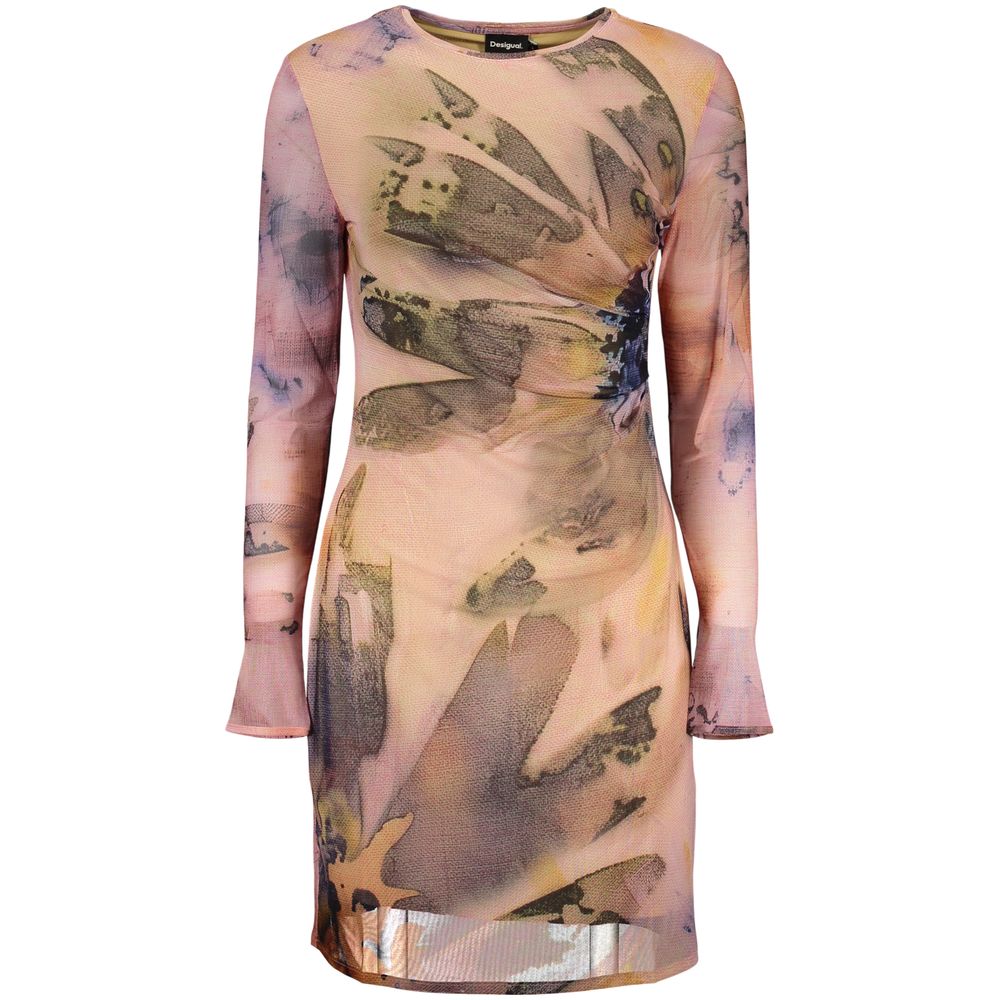 Desigual Pinkes Damenkleid aus Polyester