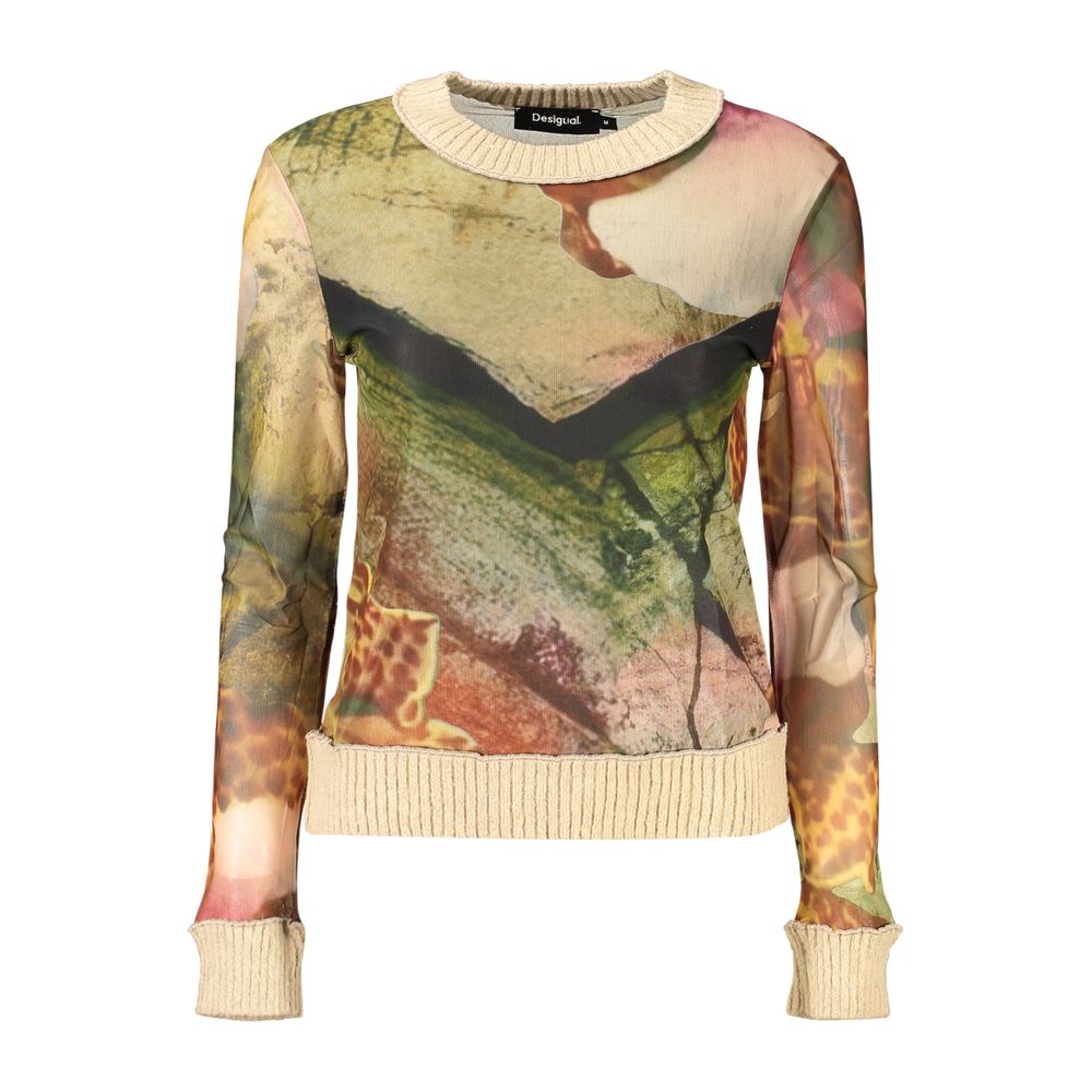 Desigual Beiges Damen-Shirt aus Polyester