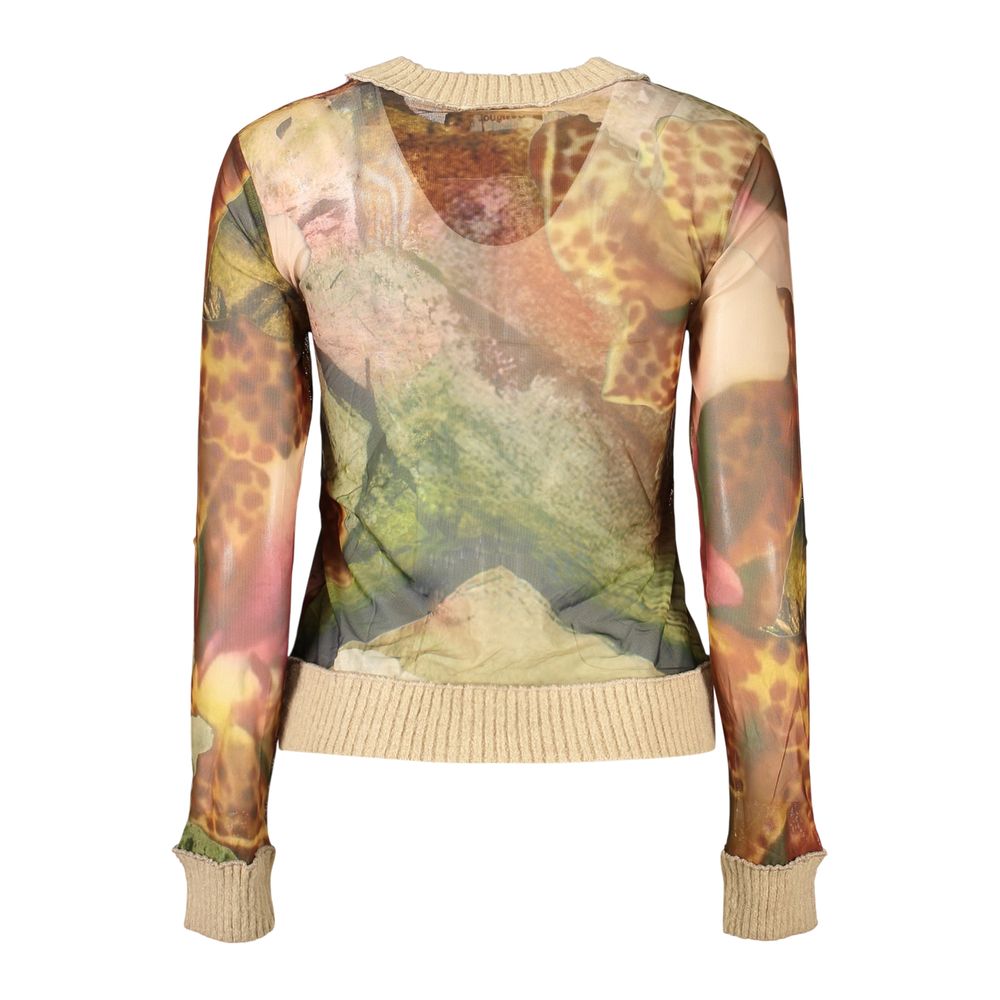 Desigual Beiges Damen-Shirt aus Polyester