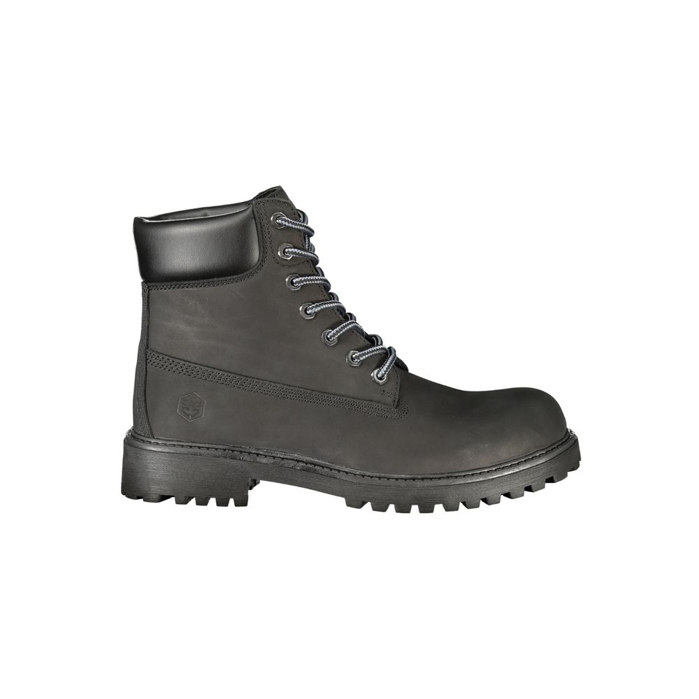 Lumberjack Schwarzer Herren-Sneaker aus Leder