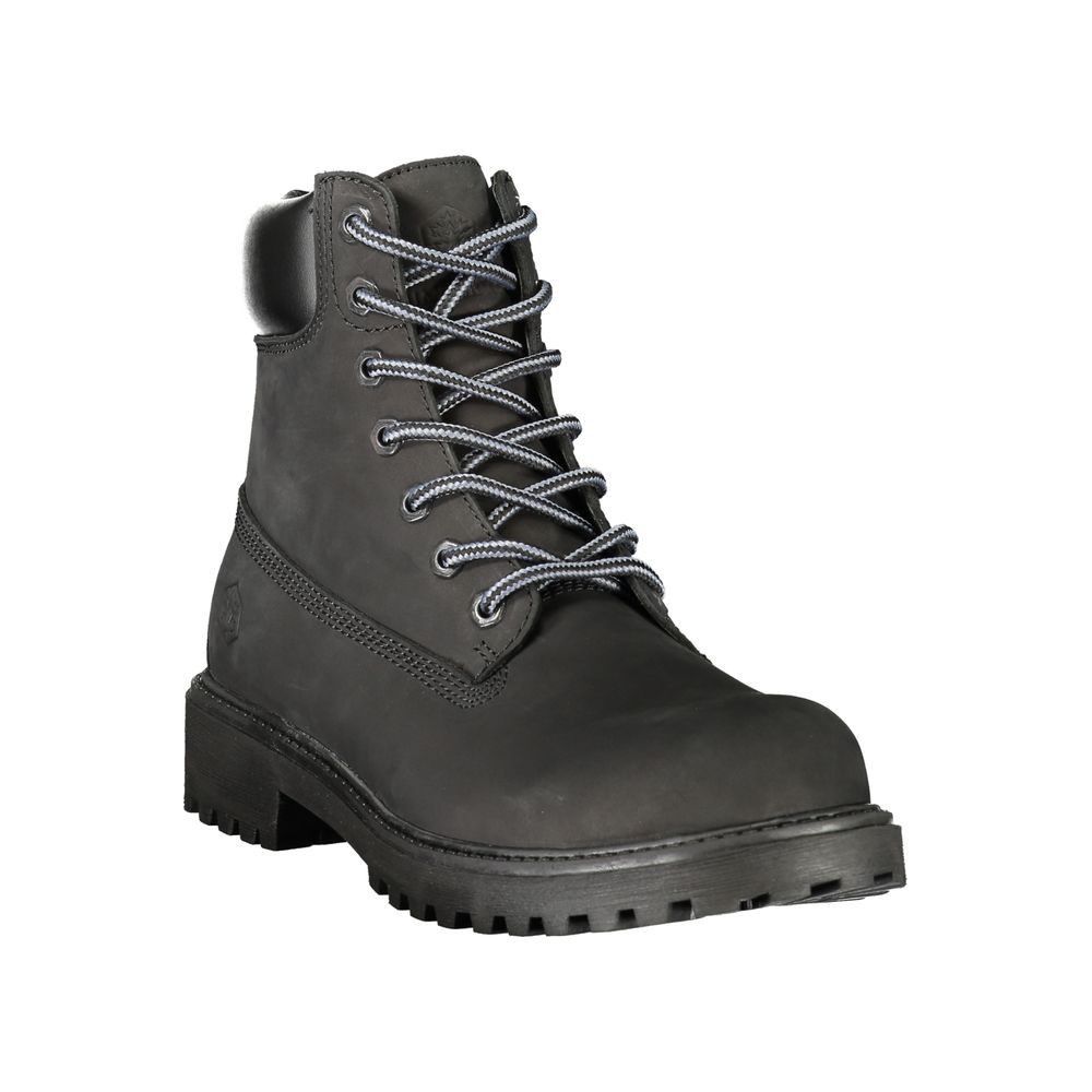 Lumberjack Schwarzer Herren-Sneaker aus Leder