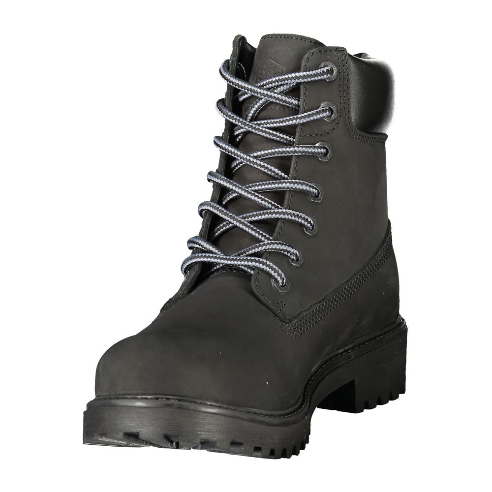 Lumberjack Schwarzer Herren-Sneaker aus Leder