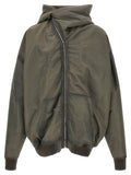 Rick Owens Graue Jacke aus Nylon