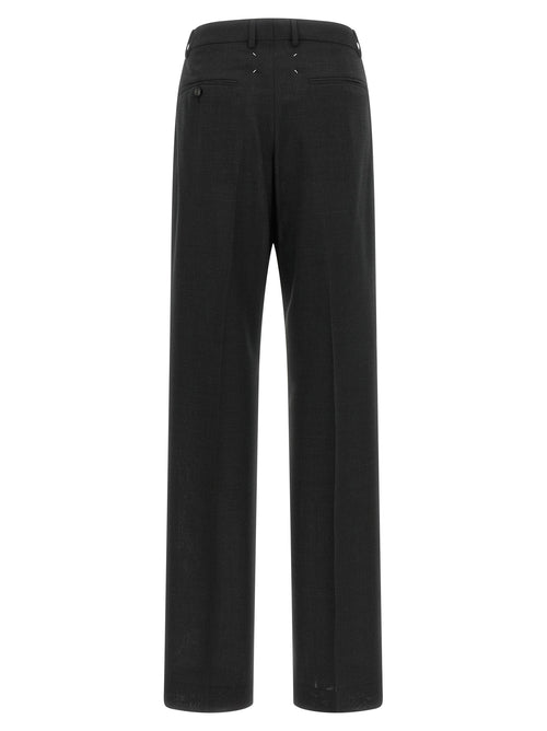 Maison Margiela Graue Wollstoffhose
