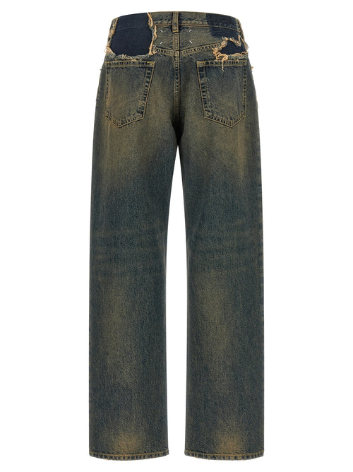 Maison Margiela Blaue Jeans aus Baumwolle im geraden Schnitt
