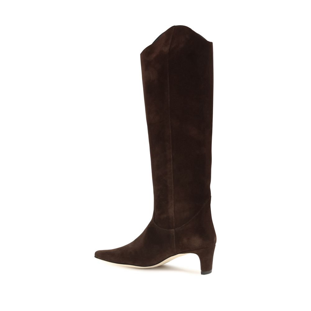 Staud Braune Kalbsleder Bos Taurus High Heel Stiefel