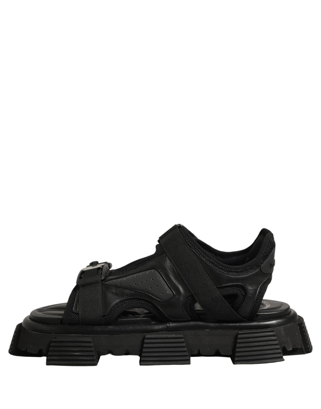 Dolce & Gabbana Schwarze Chunky Sandalen für Herren mit Logo-Details
