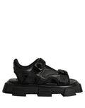 Dolce & Gabbana Schwarze Chunky Sandalen für Herren mit Logo-Details