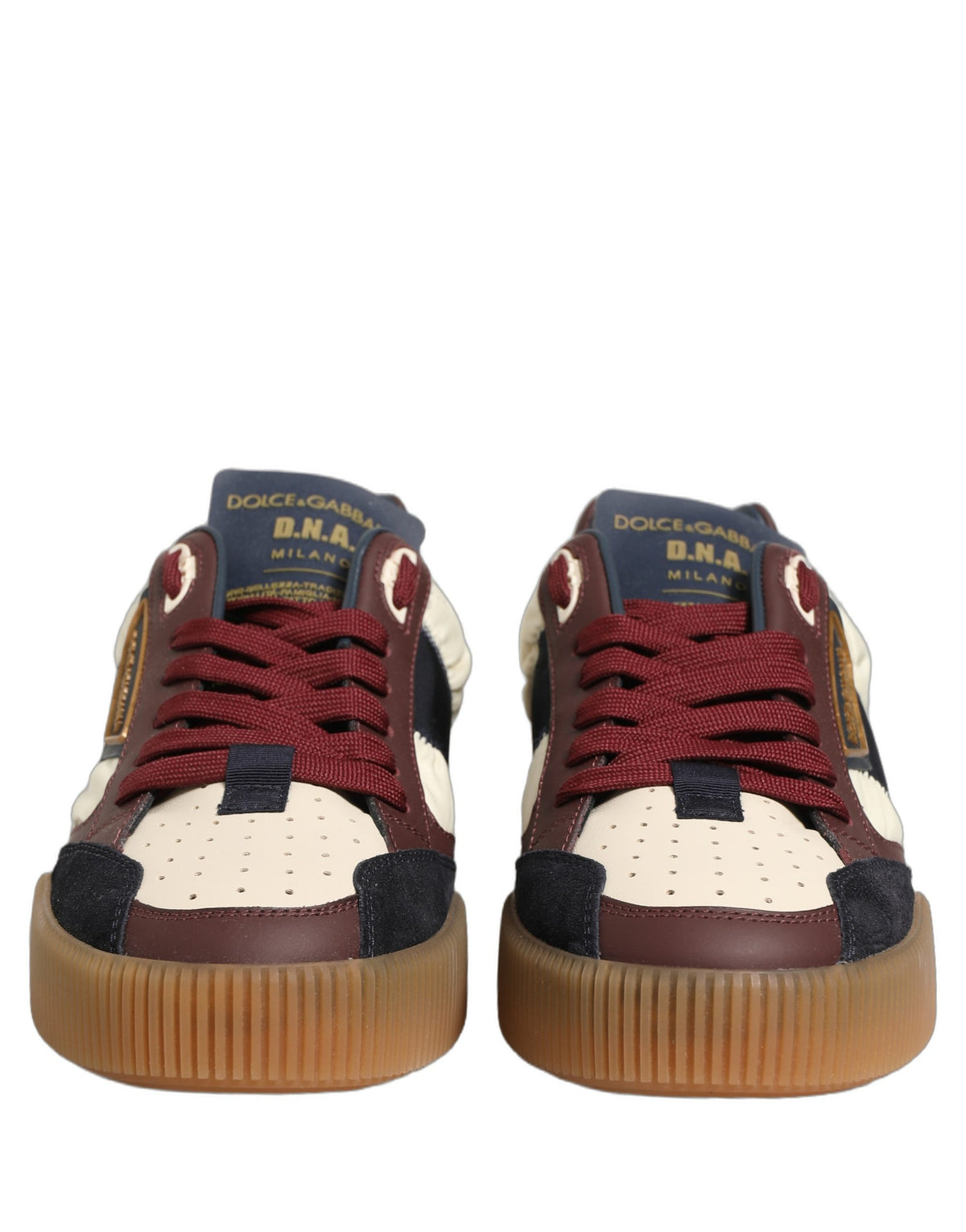 Dolce & Gabbana Mehrfarbige Leder MIAMI Sneaker Herren Schuhe