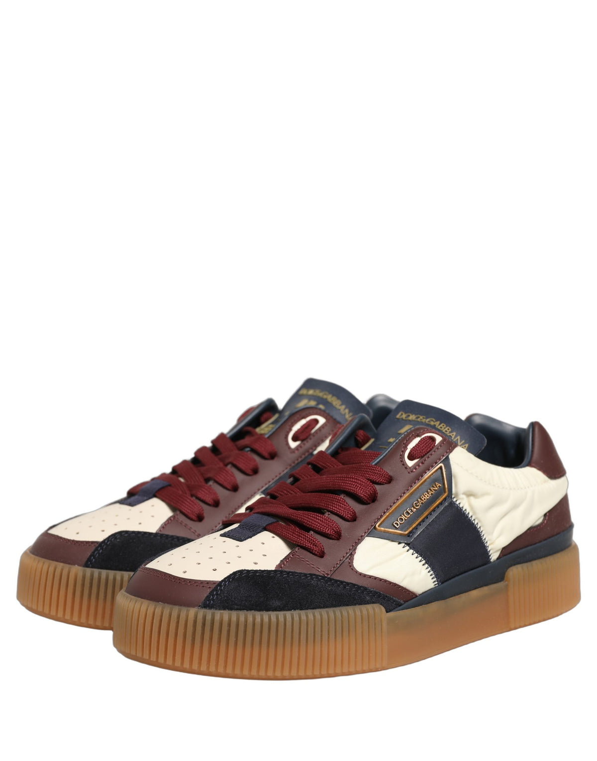 Dolce & Gabbana Mehrfarbige Leder MIAMI Sneaker Herren Schuhe