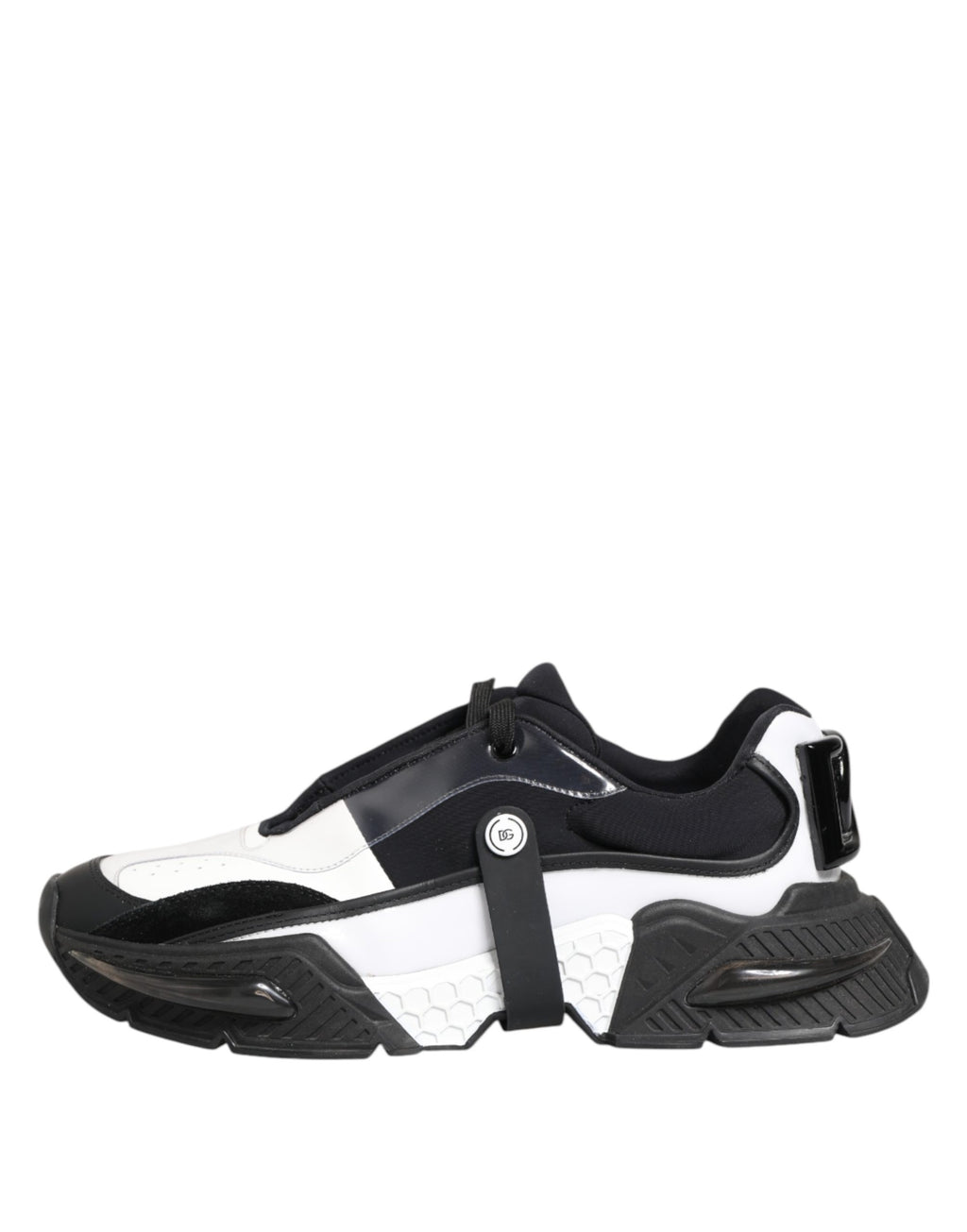 Dolce & Gabbana Weiße Schwarze Logo Airmaster Herren Sneaker Schuhe