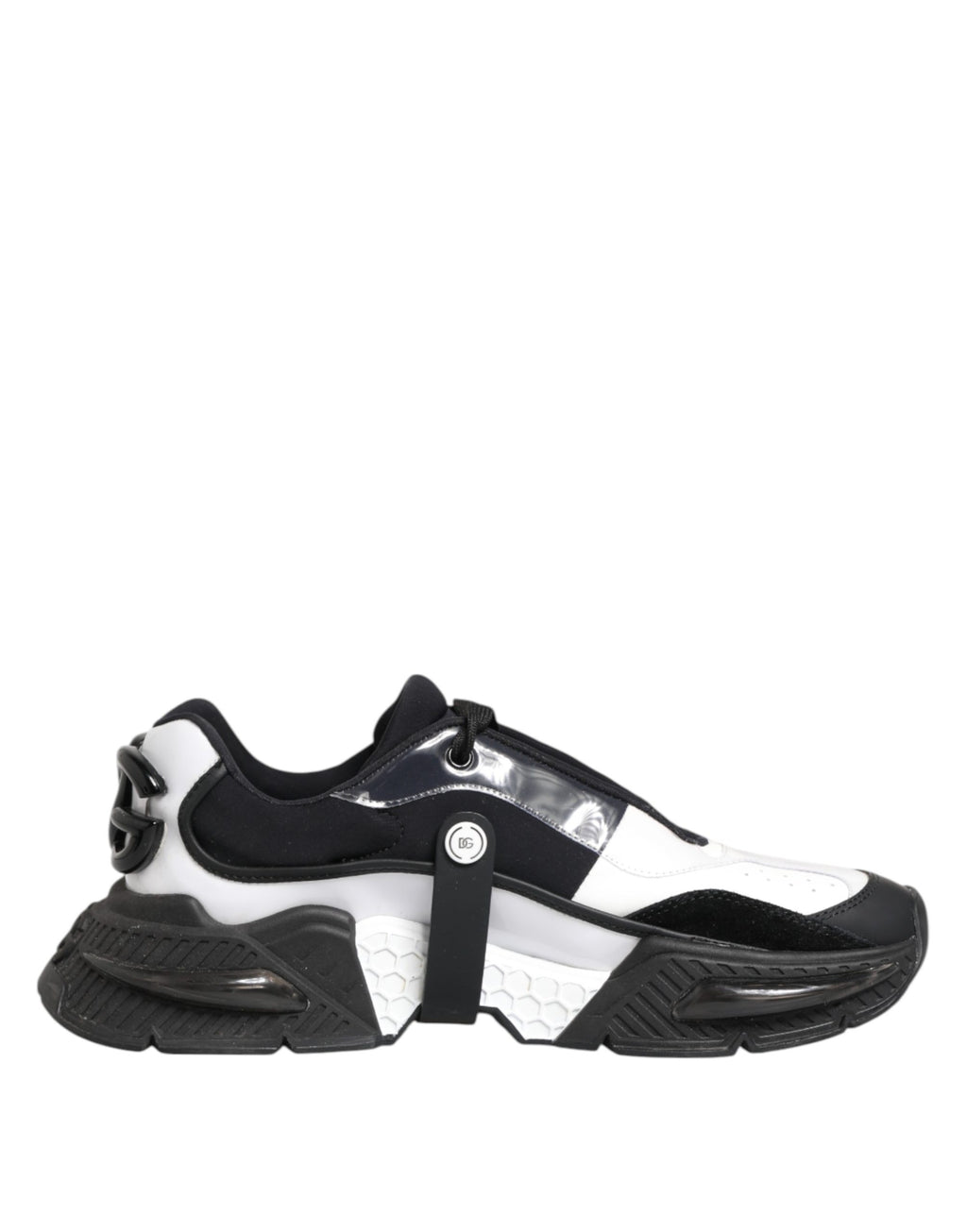Dolce & Gabbana Weiße Schwarze Logo Airmaster Herren Sneaker Schuhe