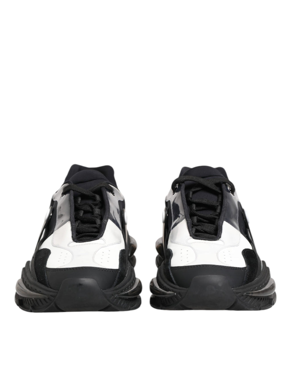 Dolce & Gabbana Weiße Schwarze Logo Airmaster Herren Sneaker Schuhe