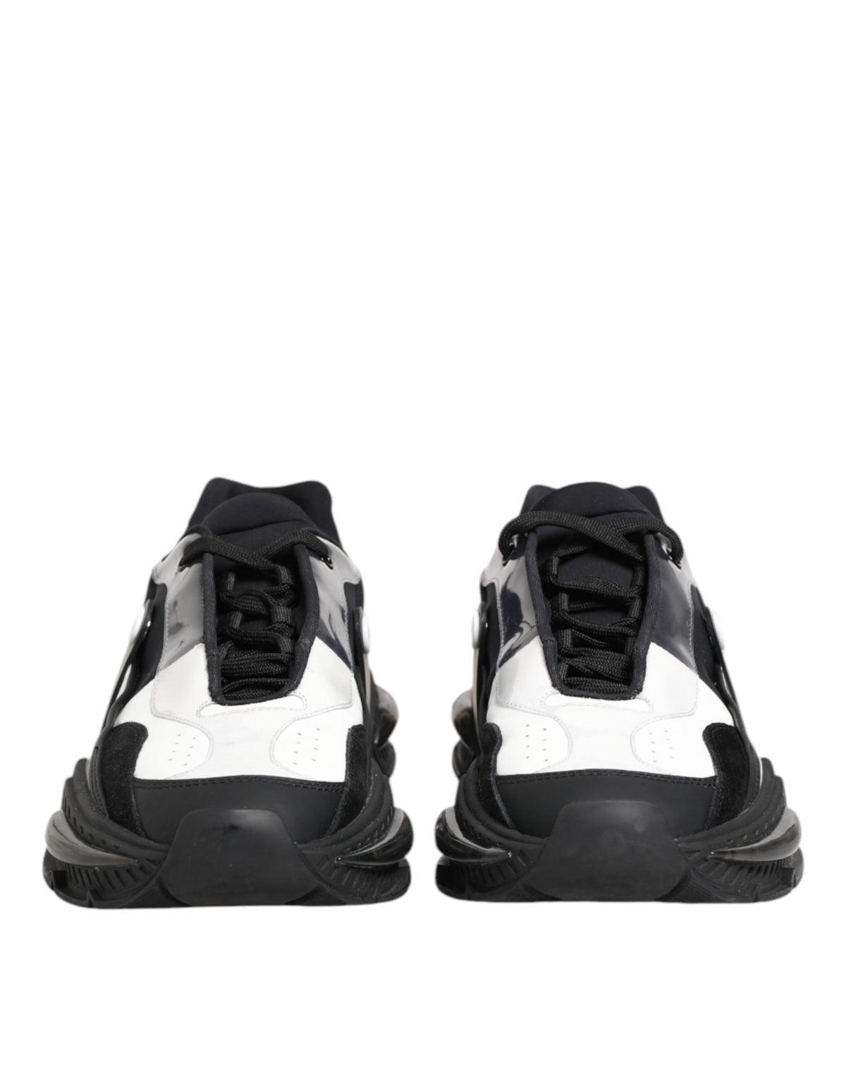 Dolce & Gabbana Weiße Schwarze Logo Airmaster Herren Sneaker Schuhe