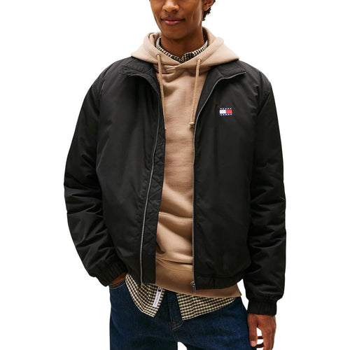 Tommy Hilfiger Jeans Schwarzer Bomber aus recyceltem Polyester