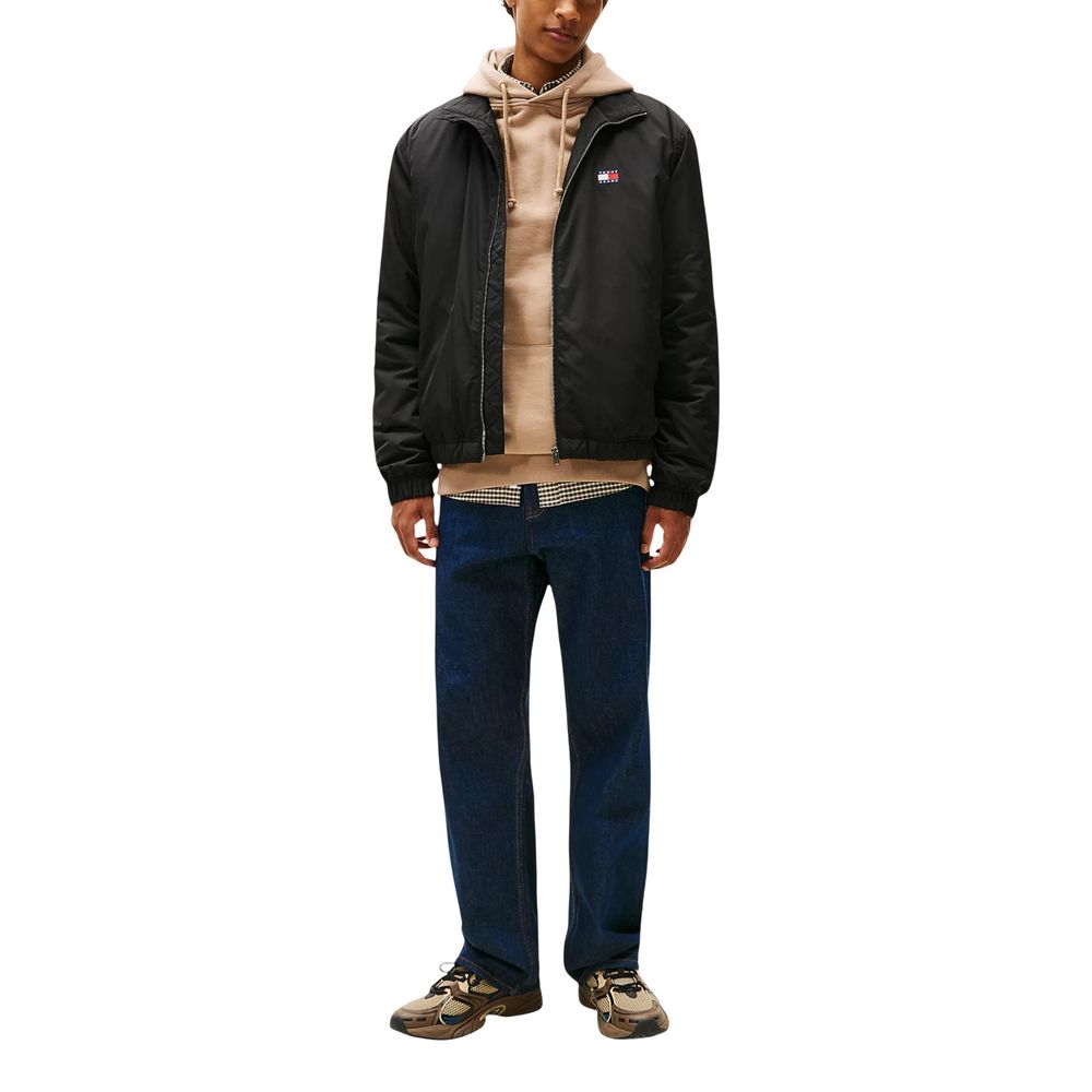 Tommy Hilfiger Jeans Schwarzer Bomber aus recyceltem Polyester