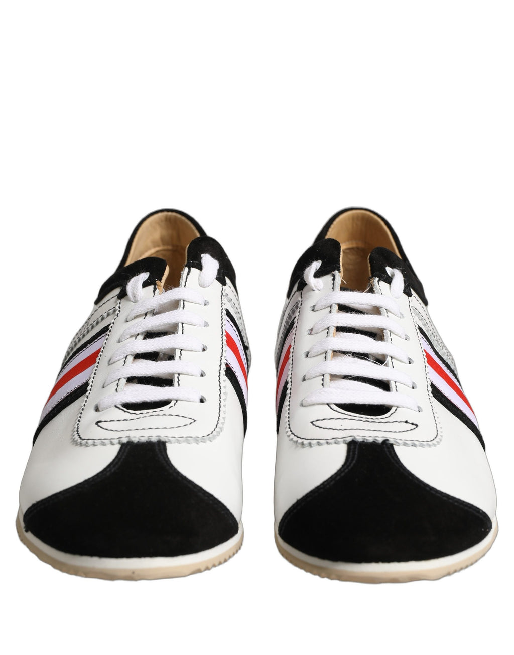 Dolce & Gabbana Weiße Leder Japan Low-Top Sneaker Schuhe