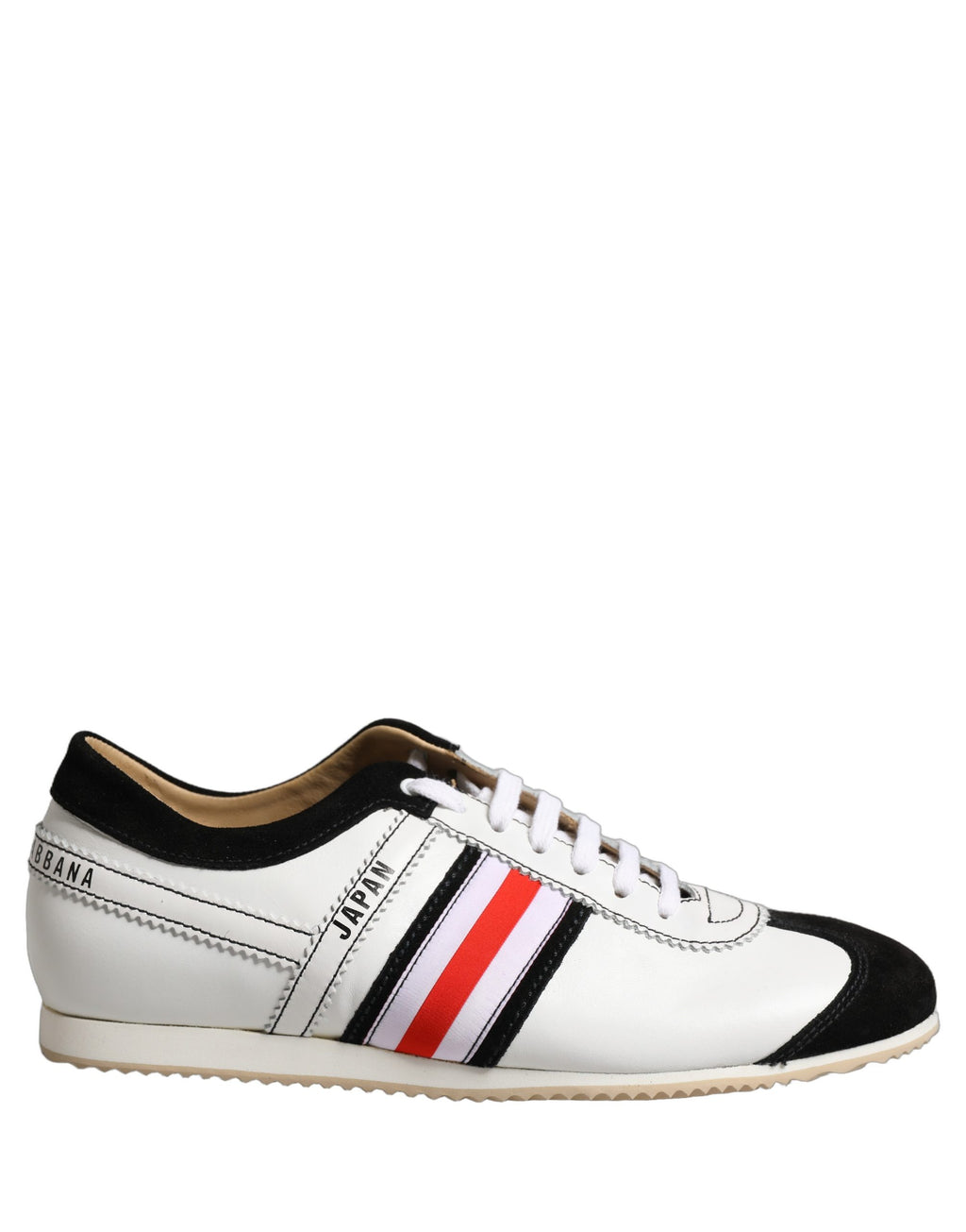 Dolce & Gabbana Weiße Leder Japan Low-Top Sneaker Schuhe