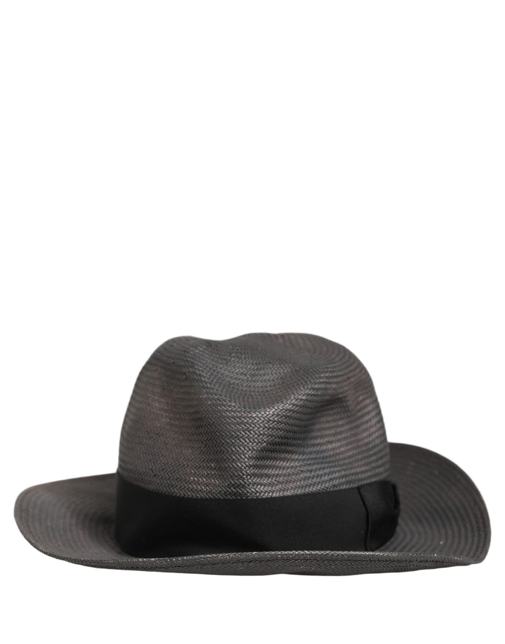 Dolce & Gabbana Herren Hut Fedora mit breiter Krempe aus Papiergewebe in Grau