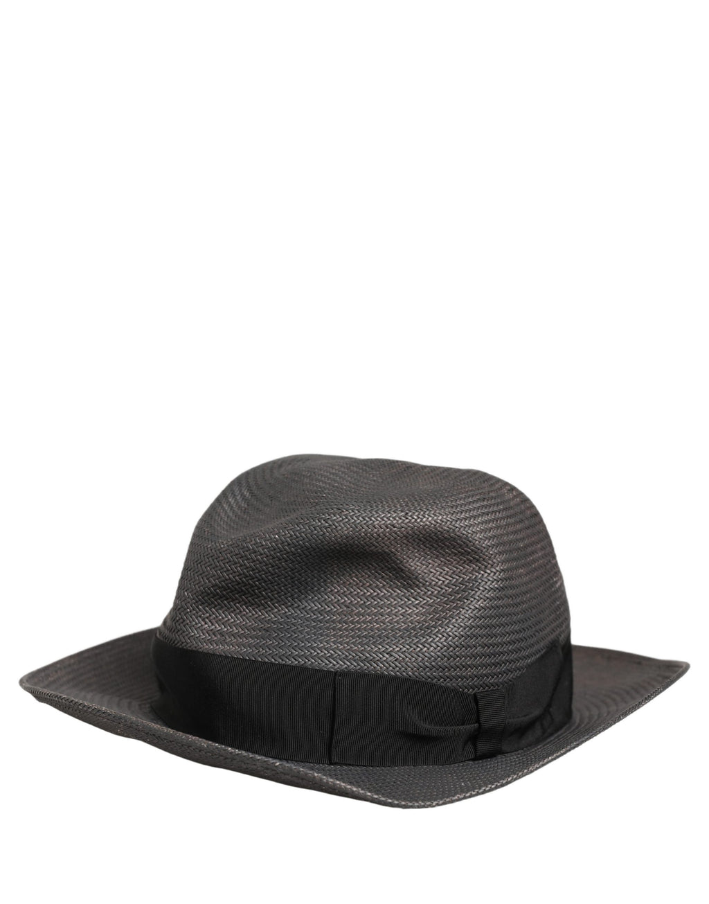 Dolce & Gabbana Herren Hut Fedora mit breiter Krempe aus Papiergewebe in Grau
