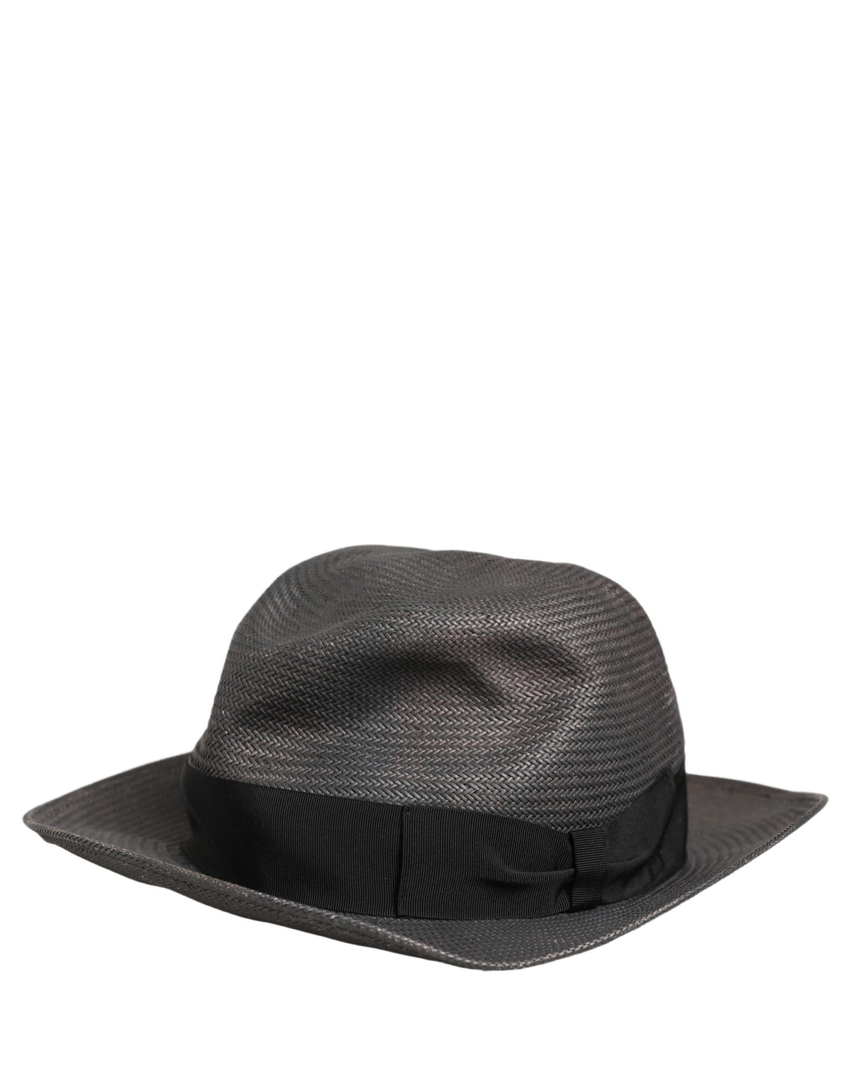 Dolce & Gabbana Herren Hut Fedora mit breiter Krempe aus Papiergewebe in Grau