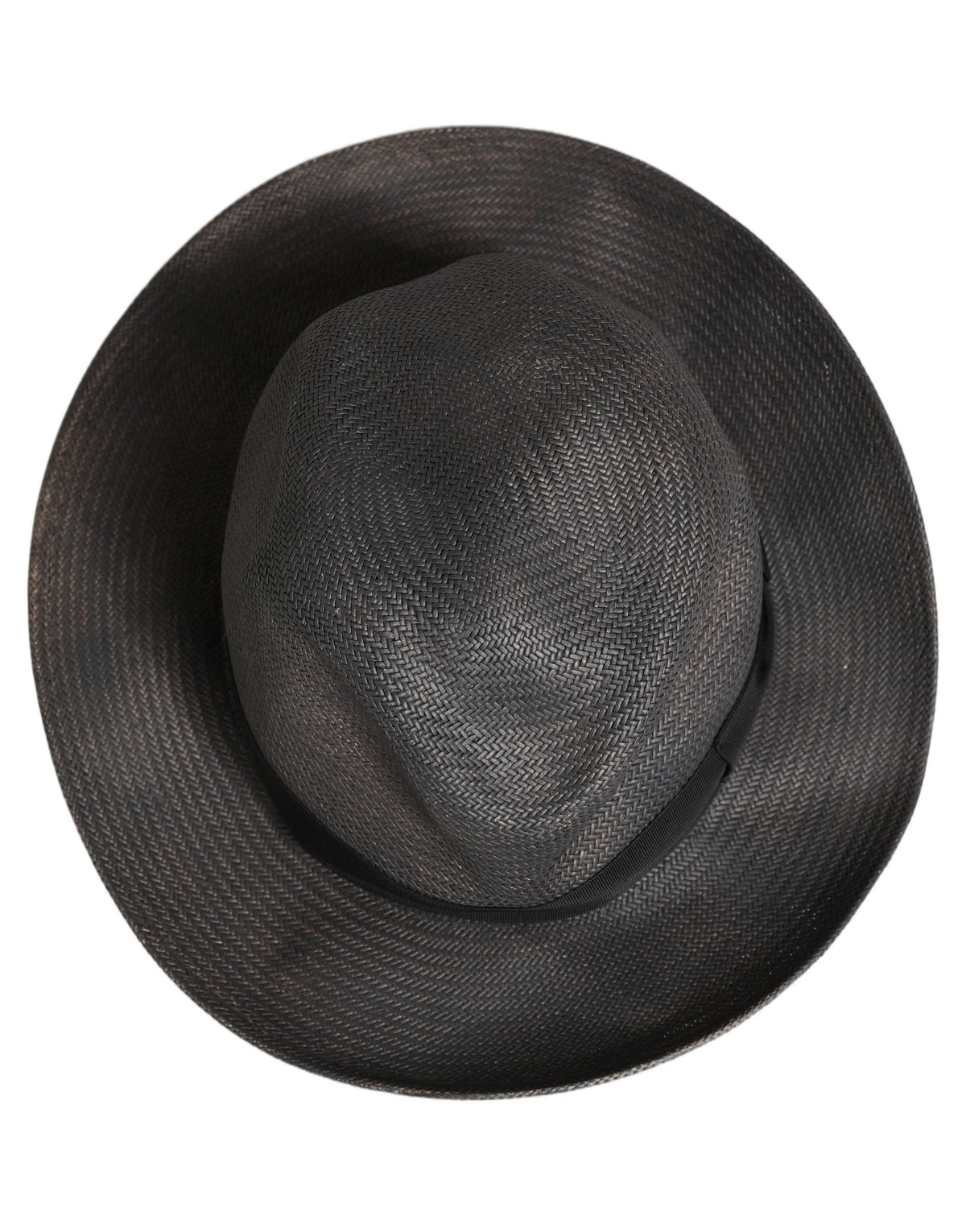 Dolce & Gabbana Herren Hut Fedora mit breiter Krempe aus Papiergewebe in Grau