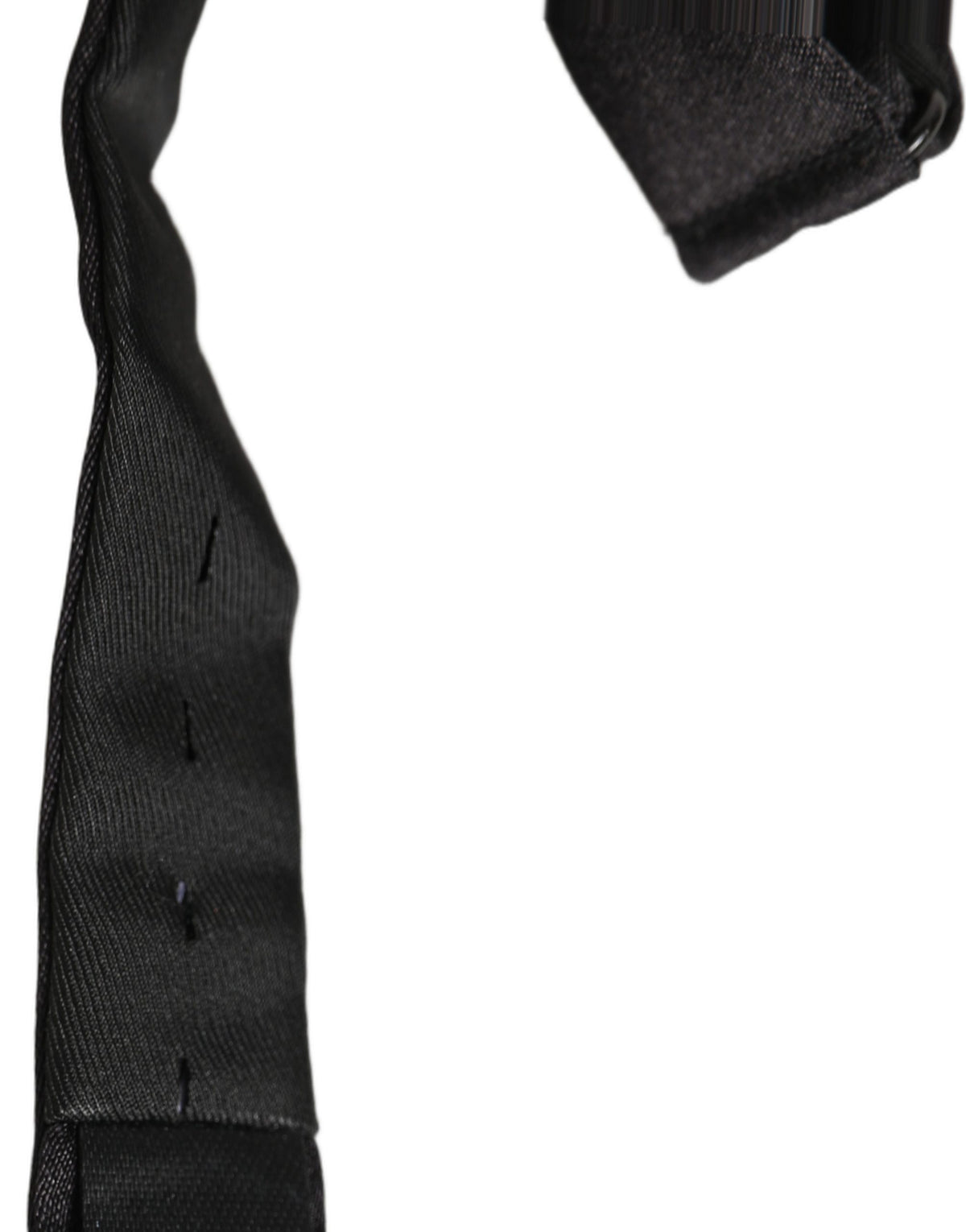 Dolce & Gabbana Herren Schwarze 100% Seide Verstellbare Krawatte Fliege