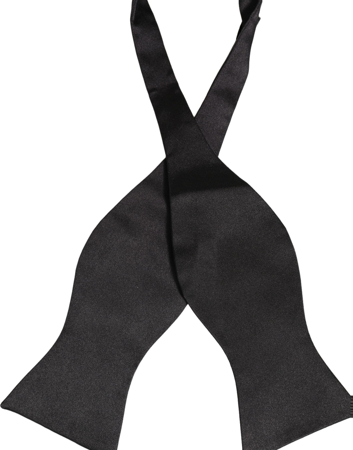 Dolce & Gabbana Herren Schwarze 100% Seide Verstellbare Krawatte Fliege