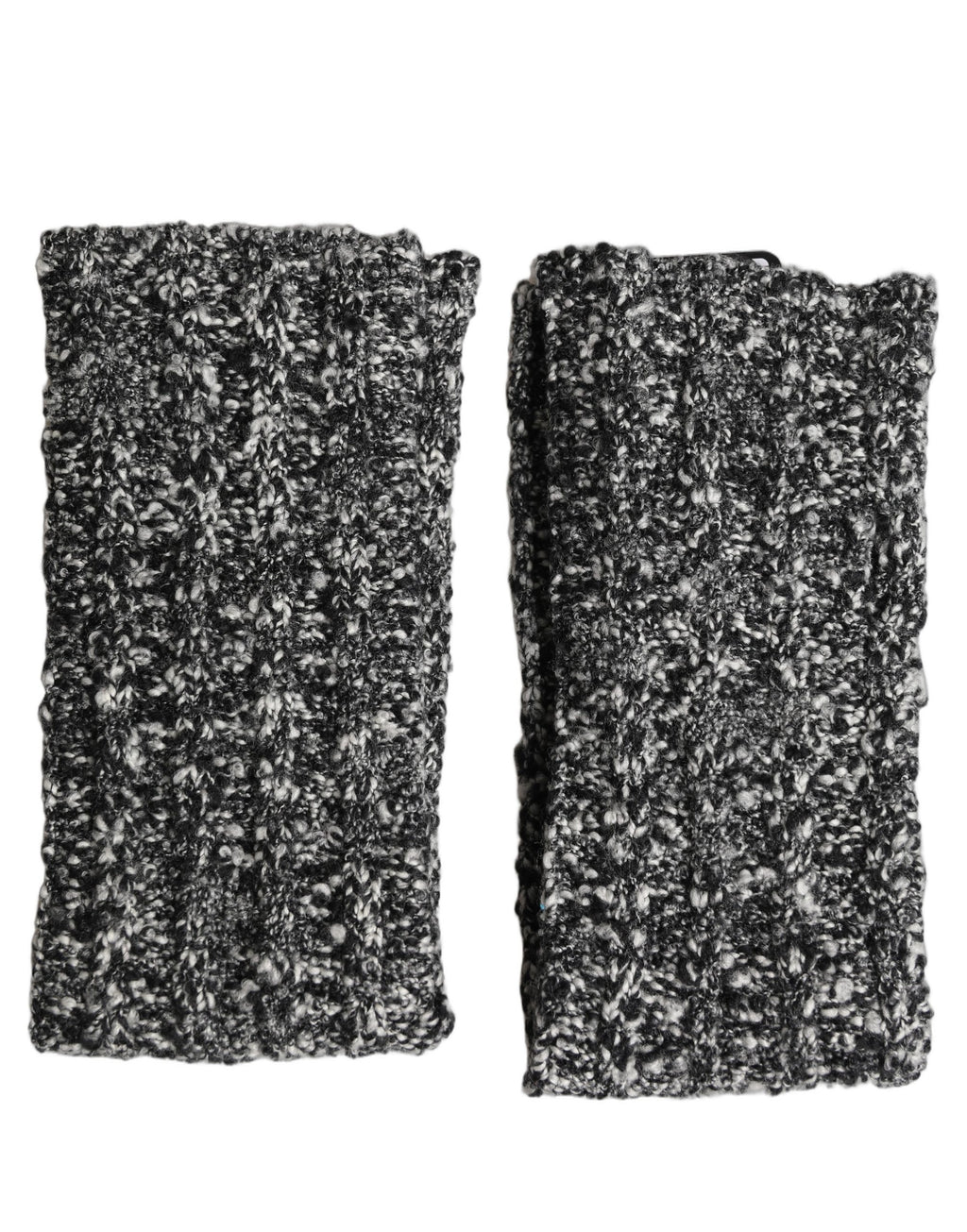 Dolce & Gabbana Strick-Armstulpen aus schwarzer Wollmischung