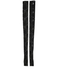 Dolce & Gabbana Armstulpen aus schwarzem Nylon mit floraler Spitze