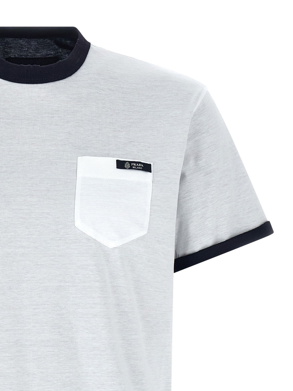 Prada Mehrfarbiges Baumwoll-T-Shirt