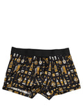 Dolce & Gabbana Schwarze Boxershorts mit Cocktail-Print, Regular Fit