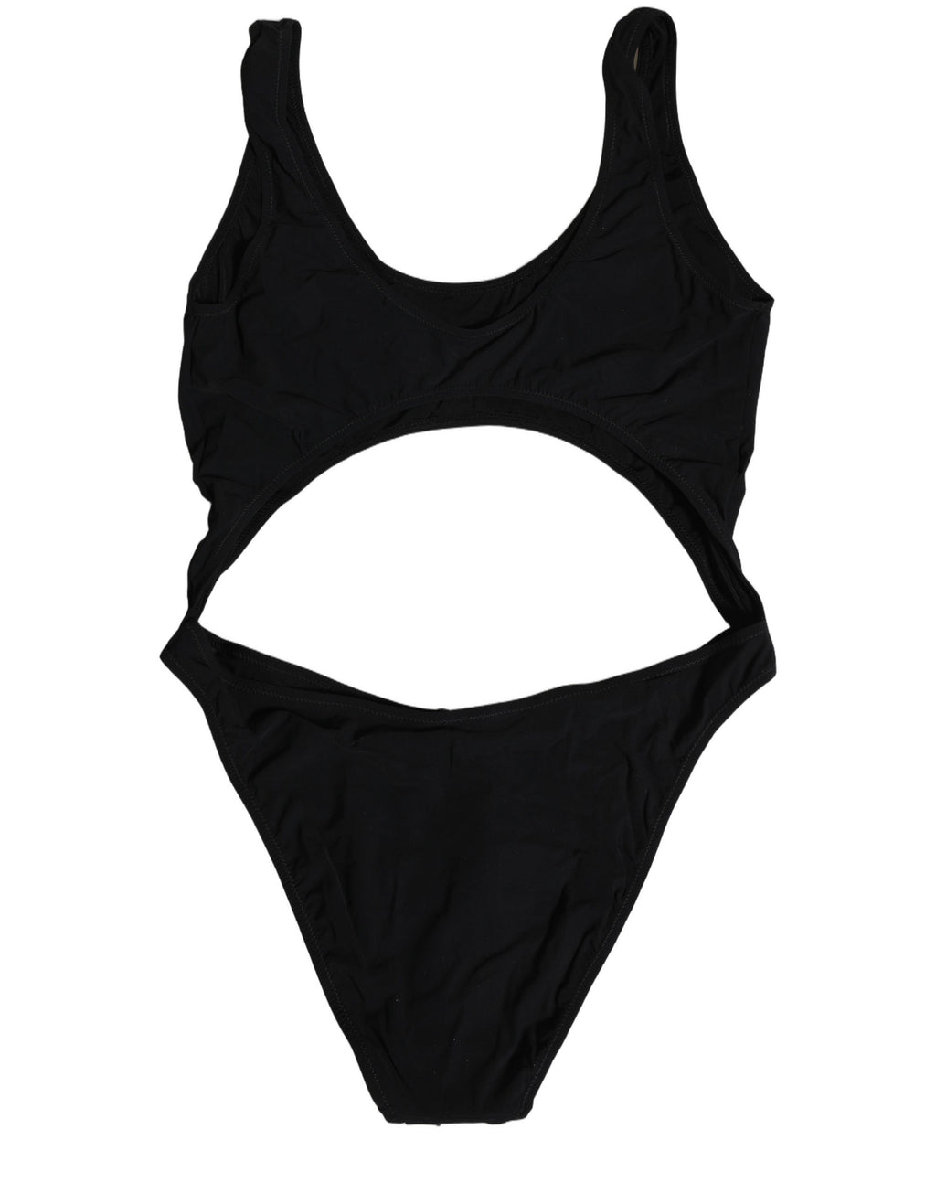 Dolce & Gabbana Schwarzer Badeanzug mit Cut-Out und Logo