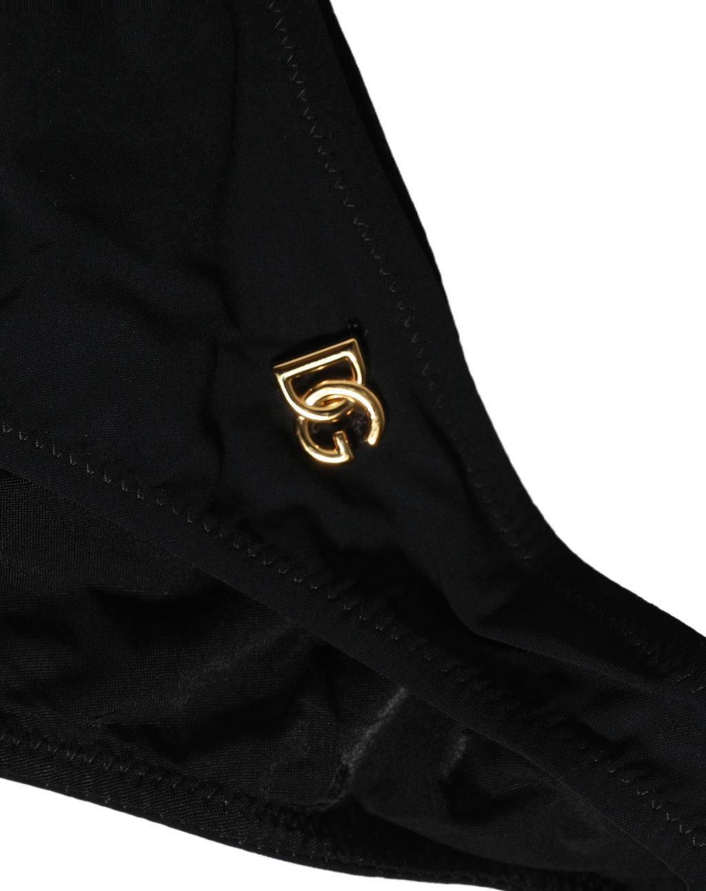Dolce & Gabbana Schwarzer Badeanzug mit Cut-Out und Logo