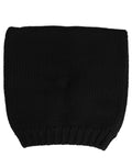 Dolce & Gabbana Schwarze Kaschmir-Strickmütze mit Rippbündchen