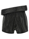Rick Owens Schwarze Bermuda-Shorts aus Lammleder