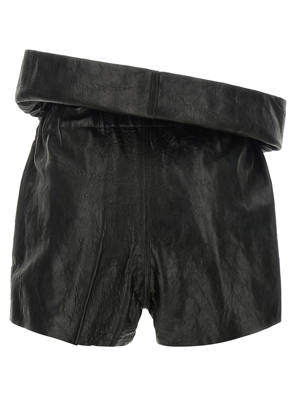 Rick Owens Schwarze Bermuda-Shorts aus Lammleder