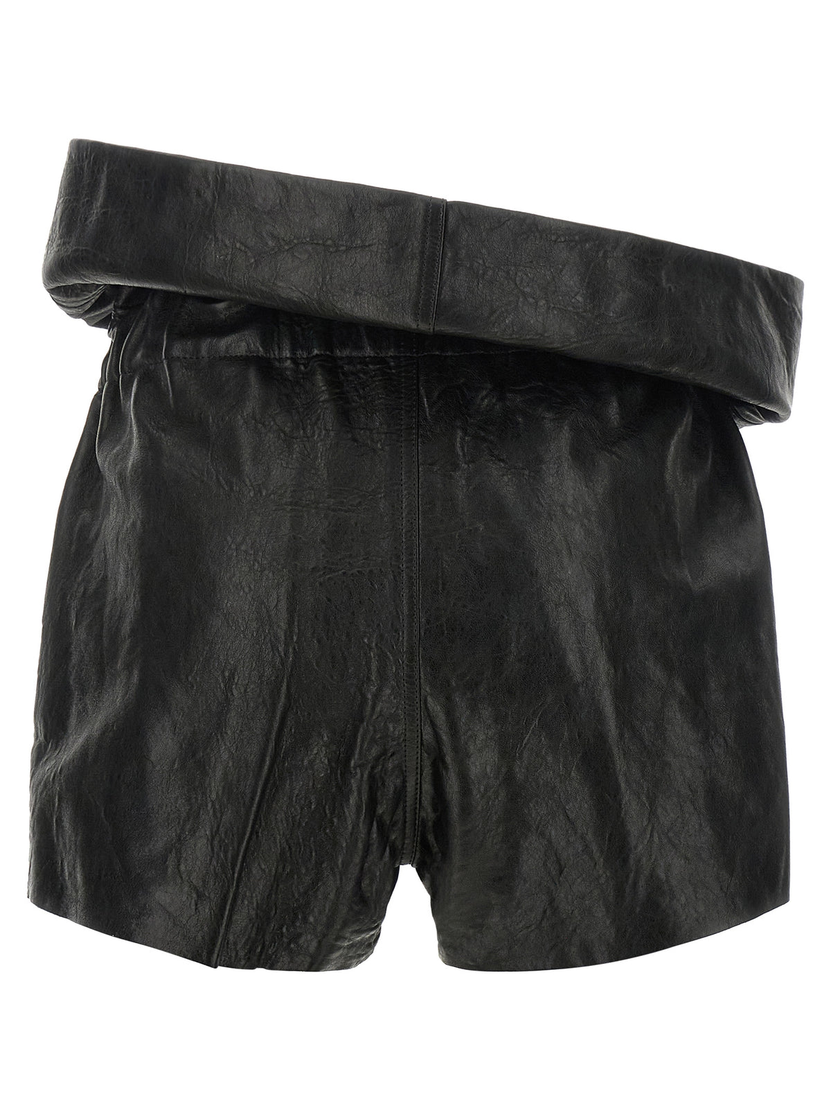 Rick Owens Schwarze Bermuda-Shorts aus Lammleder