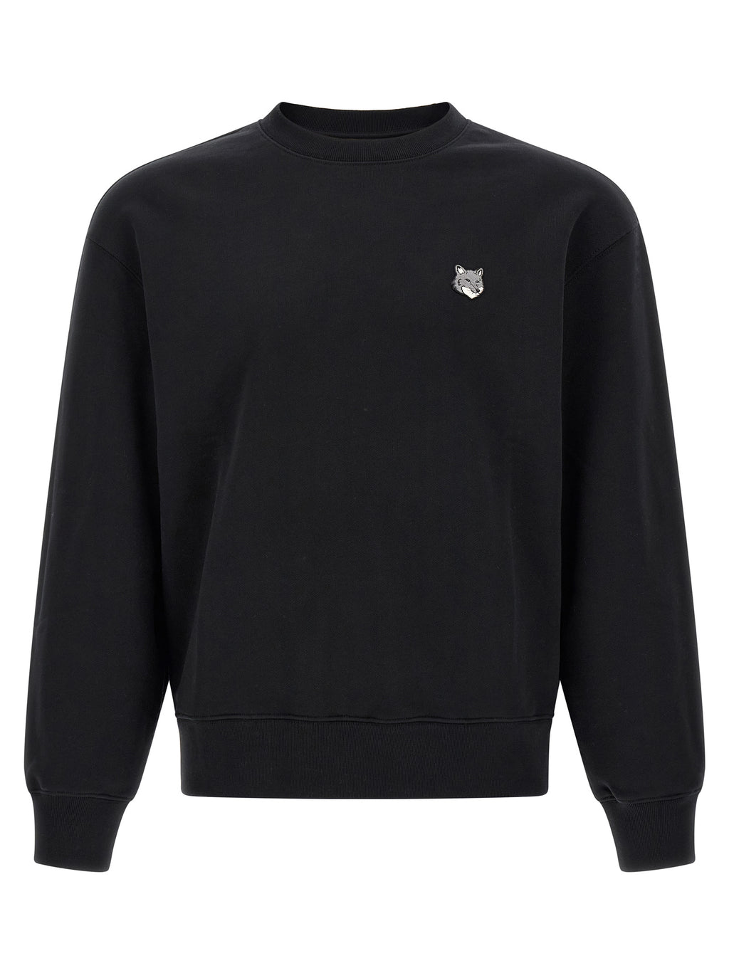 Maison Kitsuné Schwarzer Baumwoll-Sweatshirt