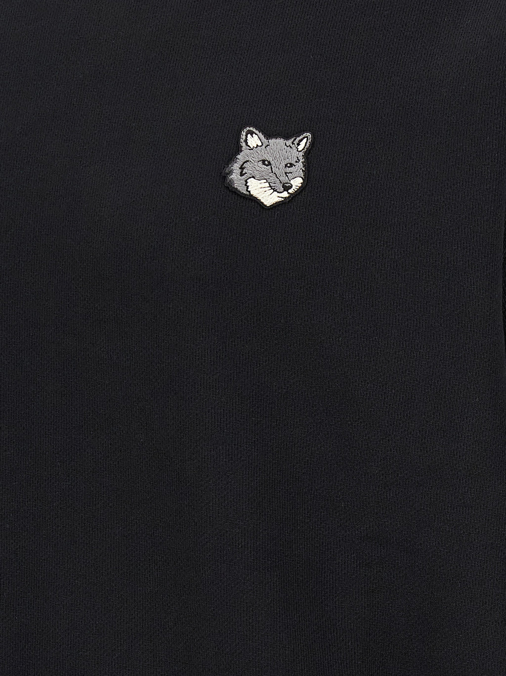 Maison Kitsuné Schwarzer Baumwoll-Sweatshirt