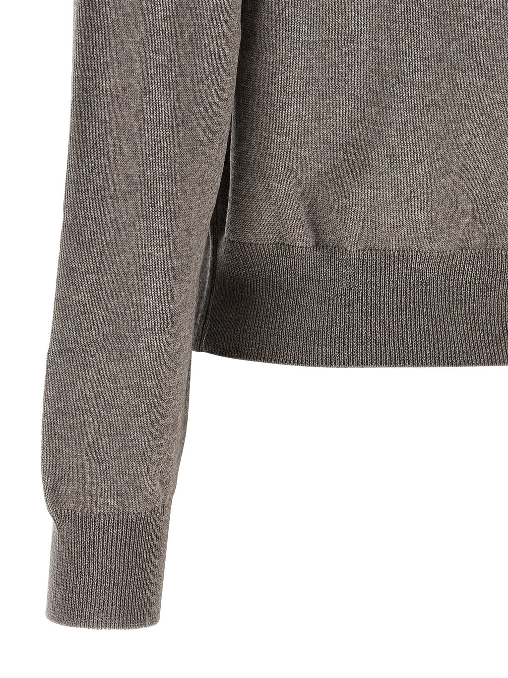 Maison Kitsuné Grauer Wollcardigan
