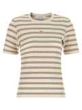 Maison Kitsuné Beige Bio-Baumwoll-T-Shirt